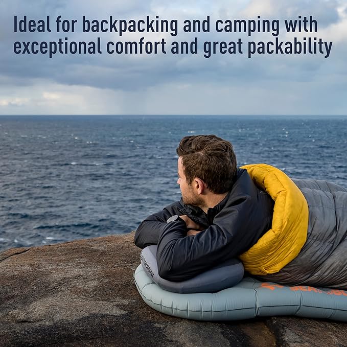 Sea to Summit Aeros Premium Inflatable Travel Pillow, Large (16.5 x 11), Lime