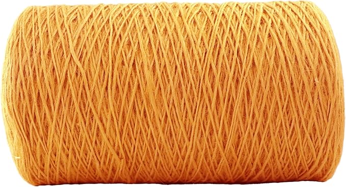 1mm x 2500 Feet Orange Jute Rope, Twine for Gardening Tomato Climbing Plant Tie Floristry Crafts Gift Wrapping Packing Decor