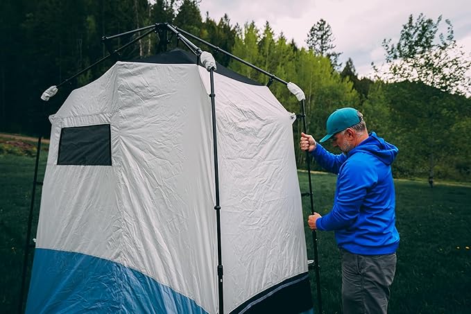 Caddis Rapid Privacy Shelter 1/2-Rooms, Camping Shower & Portable Toilet Tent, Privacy Tents for Camping, Pop Up Tent for Showering, Changing or Lavatories, Portable Shower, (by Caddis Sports Inc.)