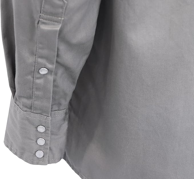 BOCOMAL FR Shirts 6.25oz Lightweight Welding Shirts Flame Resistant Men's Fire Retardant Shirt