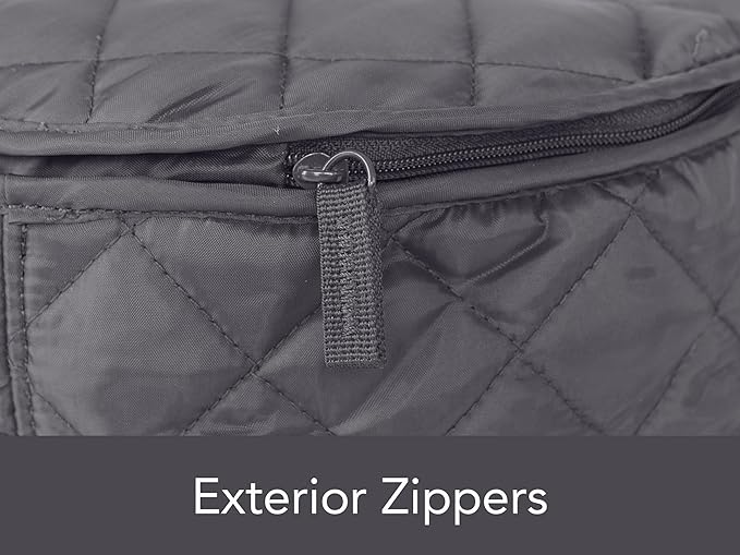 Covermates Keepsakes - Dish Storage - Padded Protection - ID Window - Stain Resistant - Machine Washable - China Storage, Slate