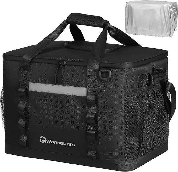 Insulated Cooler Bag 48/75 Cans, Soft Sided Portable Lunch Bag Coolers w/Zippered Top, Leak Proof PVC Interlayer, 5-Layer Insulation Large Ice Chest Bag for Travel, Camping, Beach, Picnic