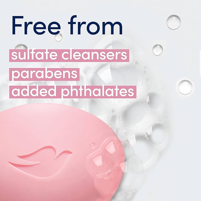 Dove Beauty Bar Soap Pink Rosa, 8 Bars for Soft, Smooth Skin, Cleans & Moisturizes 3.75 oz