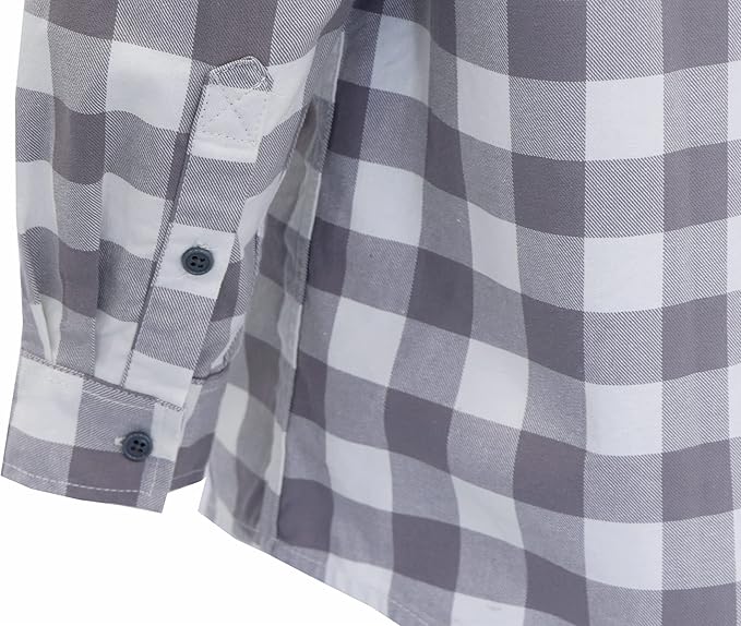 BOCOMAL FR Shirts Flame Resistant 100% C NFPA2112 7.5oz Men's Fire Retardant Welding Shirt