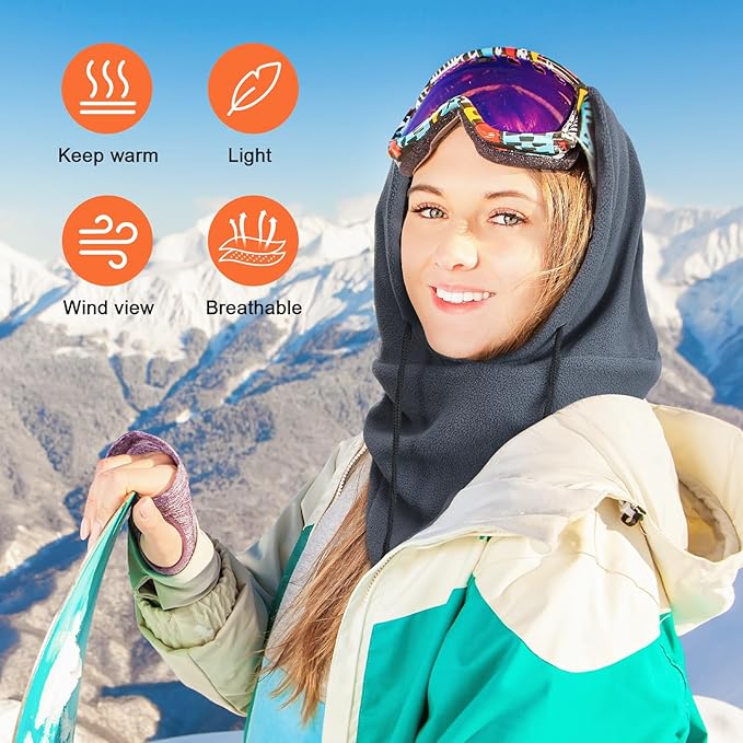 Joyoldelf Ski Mask for Men Women Balaclava Face Mask Full Winter Mask Breathable Sports Mask