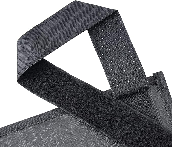 Hanging Bedside Caddy, Bedside Storage Organizer for Magazine, Phone, Remote control (Classic4 Pockets-Black)