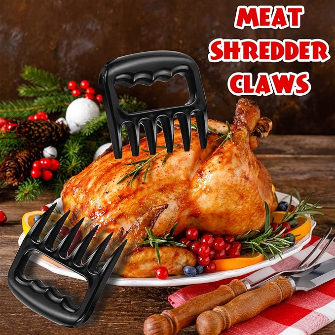 ROMANTICIST 27pcs Heavy Duty Grilling Gifts for Men Dad Fathers Day, Extra Thick BBQ Accessories Tools Set, Stainless Steel Grill Utensils Kit with Meat Claws, Carrying Bag for Outdoor Camping Black