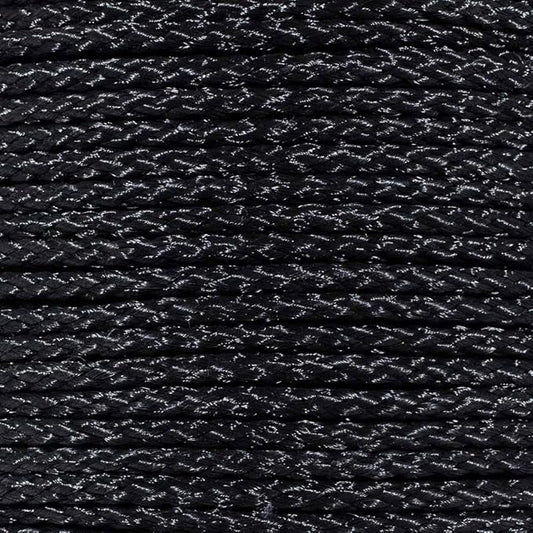 Hollow Braid Polypropylene Rope (3/8 Inch, 50 Feet, Black) - Barrier Rope - Trail Marking, Crowd Control, Golf Courses
