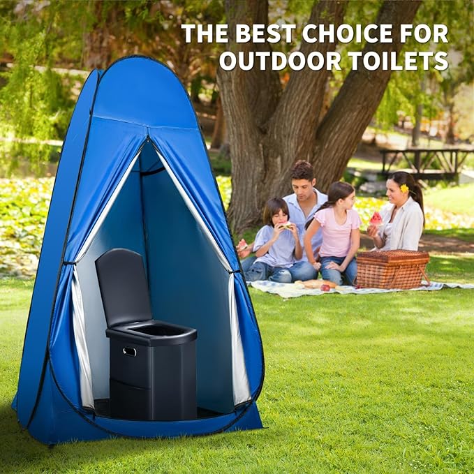 Pop Up Privacy Shower Tent, Outdoor Portable Changing Tent Camping for Camping Beach Toilet Shower Bathroom Changing Room Sun Shelter with Window with Carry Bag