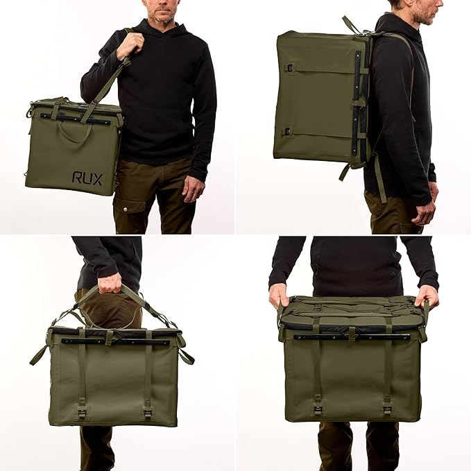 70L Collapsible Gear Box (Green) - Modular Adventure Storage Solution For Camping Storage, Overlanding, Off-road And Van Life - Weatherproof, Durable and Multifunctional