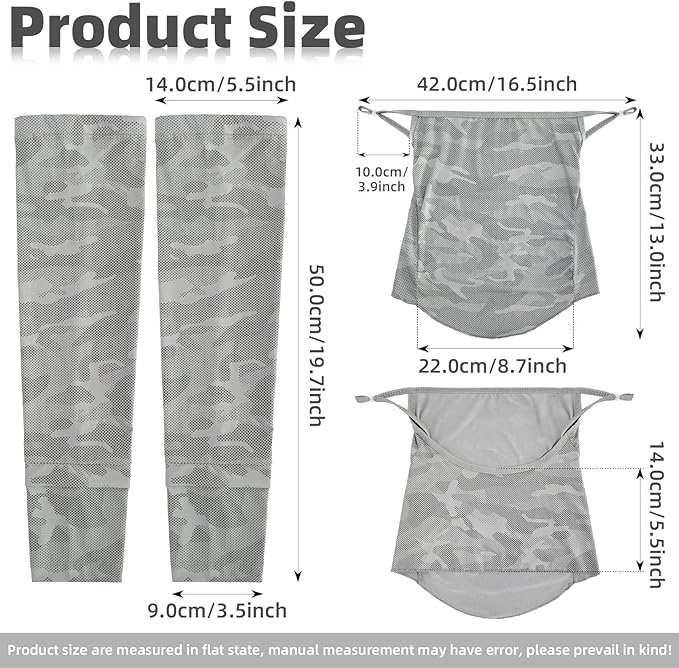 Grey UV Sun Protection Arm Sleeves for Men Women Teenager, Fishing Cycling Driving Ice Silk Cooling Arm Sleeves