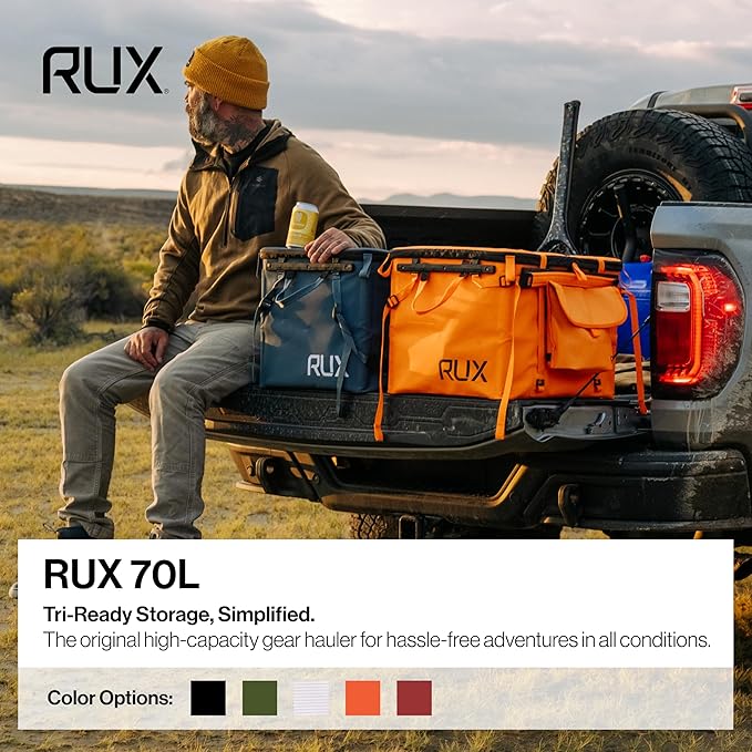 70L Collapsible Gear Box (Mars Red) - Modular Adventure Storage Solution For Camping Storage, Overlanding, Off-road And Van Life - Weatherproof, Durable and Multifunctional