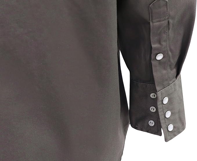 BOCOMAL FR Shirts 6.25oz Lightweight Welding Shirts Flame Resistant Men's Fire Retardant Shirt