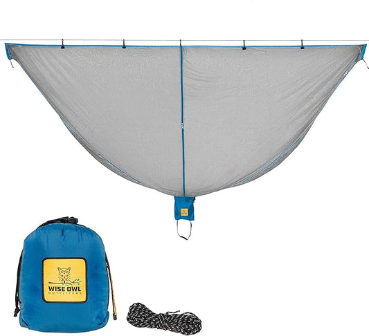Wise Owl Outfitters Hammock Bug Net – Mosquito Net for Hammock, Lightweight Bug Netting for Camping, Hiking, Backpacking, Forest & Outdoor Use