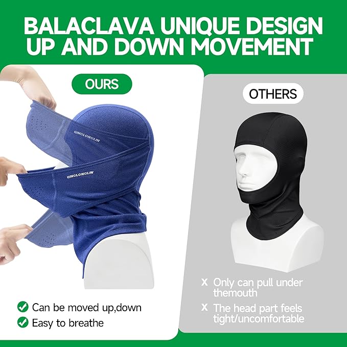 Balaclava Ski Mask Warm Full Face Cover Winter Full Face Mask for Skiing Snowboarding Outdoor Sports