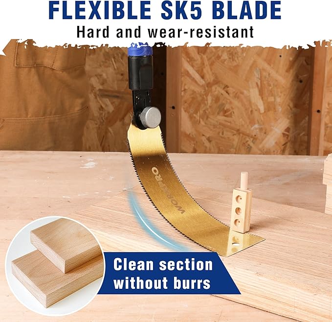 WORKPRO 8 Inch Japanese Pull Saw, Double-Edged Hand Saw for Wood Cutting with 7-9&18 TPI, SK5 Flexible Blade, Non-Slip Beech Handle for Woodworking