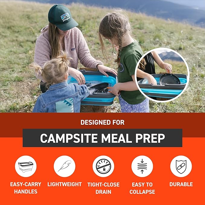 Survive Outdoors Longer Flat Pack Collapsible Sink (Pack of 2)