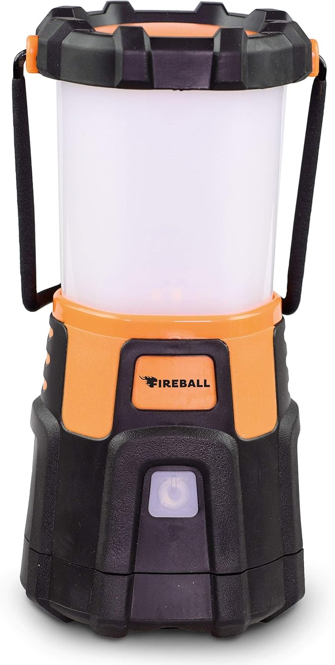 Blazin Fireball LED Camping Lantern - 1000LM Battery Powered Lanterns for Power Outages - Waterproof Light, 4 Modes, 20+ Hour Runtime