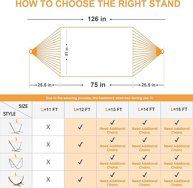 Lazy Daze Hammocks 10.5 FT Double 2 Person Caribbean Rope Hammock, Hand Woven Polyester Hammock with Spreader Bars, for Outside Outdoor Backyard Patio Poolside,450 LBS Capacity,SkyBlue