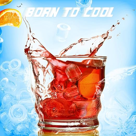 Countertop Ice Maker Machine, 8 Ice Cubes in 6 mins, 26lb/Day Ice with 2 Sizes- Portable Mini, Energy Saving & Basket/Scoop for Home/Party/Travel/Camping/Bar,Black