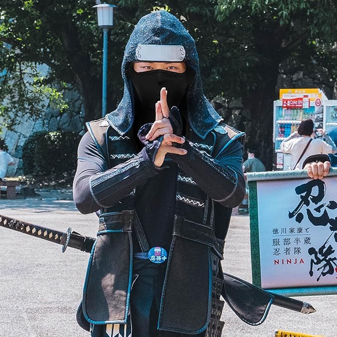 Achiou Balaclava Face Mask, Ski Mask for Men Women Football, Lightweight Sheisty, Ninja Shiesty Sun Hood UV Protector Cycling