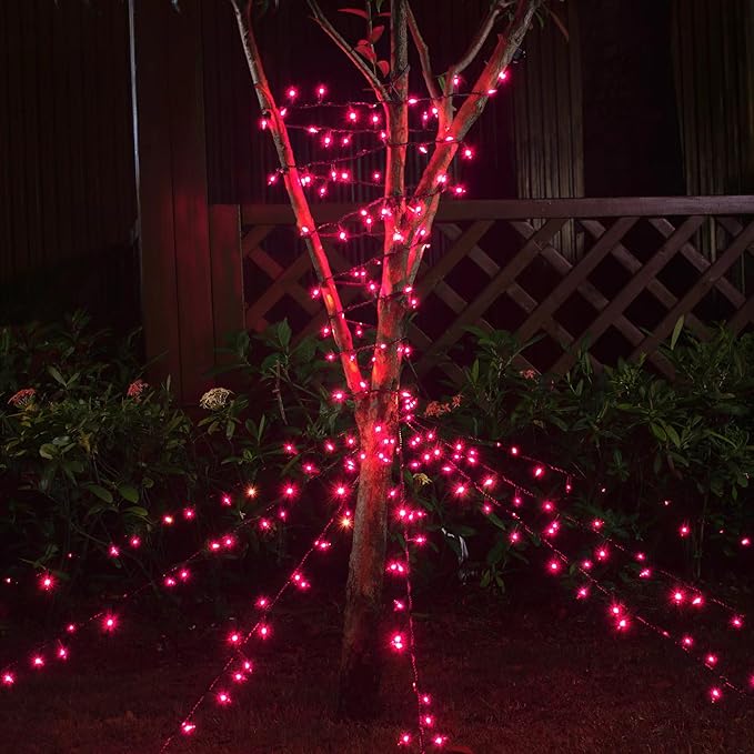 Halloween Decorations Purple String Lights, 21FT Halloween String Lights of Mini Lights, 100 Count Purple Lights Indoor Plug in Outdoor Tree Decorations Party Yard Décor