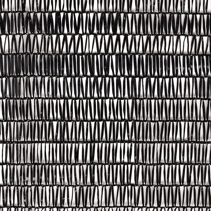 Garden expert 50% Black Shade Cloth 10x20FT Taped Edge with Grommets Sun Net Mesh for Garden Patio Backyard UV-Resistant