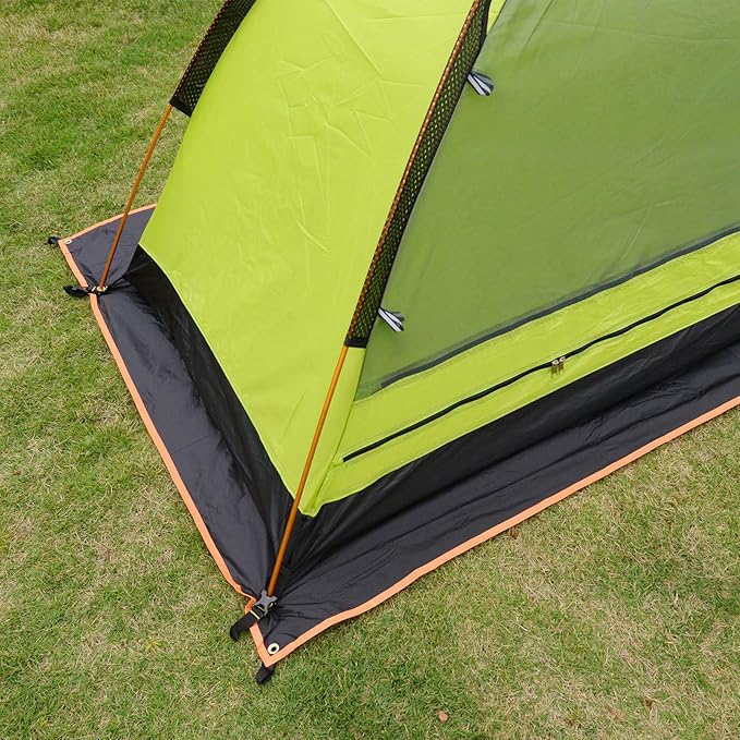 GEERTOP Ultralight Tent Footprint Waterproof Black Tent Tarp Ground Sheet Mat for Under Tent, Camping, Backpacking, Hiking, Picnic