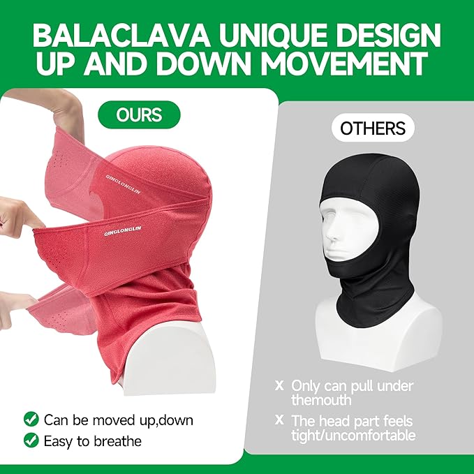 Balaclava Ski Mask Warm Full Face Cover Winter Full Face Mask for Skiing Snowboarding Outdoor Sports