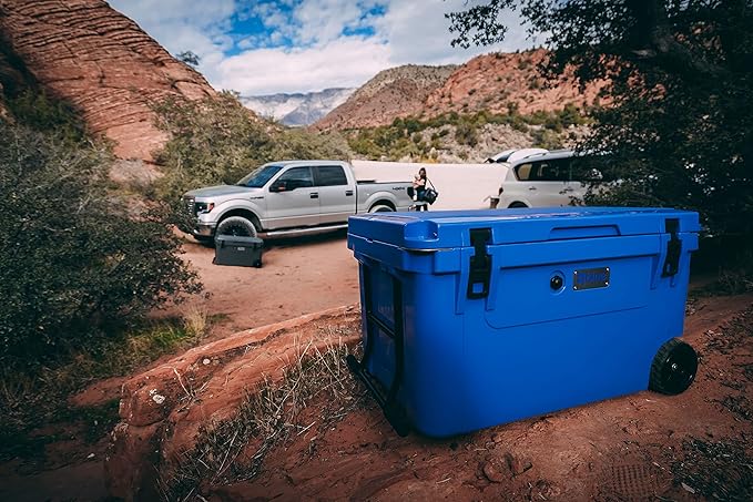 Blue Coolers Ark Series 100-110 Quarts, Roto-Molded Ice Cooler | Large Ice Chest Holds Ice up to 10 Days |