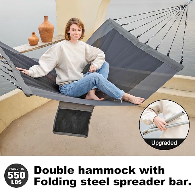 Only Textilene Hammocks for Outdoor (Volcano Grey)
