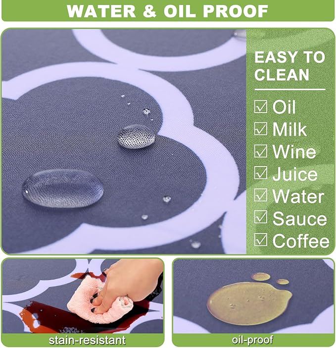 Fitted Picnic Table Cover with Bench Covers Waterproof Elastic Edges Rectangle Patio Tablecloth Outdoor Camping Essentials Stuff Rv Accessories Summer Trip Travel Supplies Party Camper Gifts, 6 f