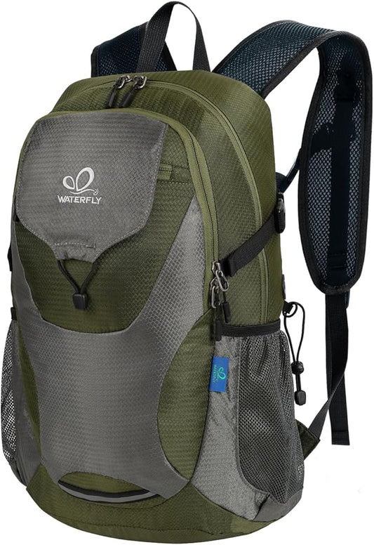 WATERFLY Lightweight Packable Hiking Backpack: 30L Foldable Travel Daypack Ultralight Camping Day Pack for Woman Man