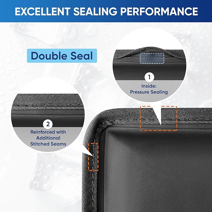 APEXUP Gel Ice Packs for Injuries Reusable, Flexible Double Sided Cold Packs for Injuries, Ice Pack for Knee, Shoulder, Back, Hip, Leg, Arm (Black, S, 1PK)