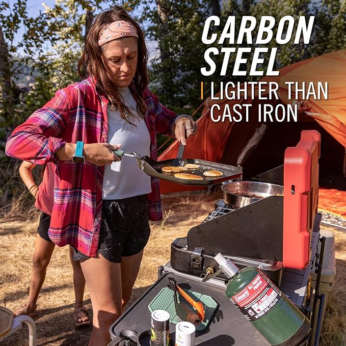 Gerber Gear ComplEAT Griddle - Portable, Nonstick Outdoor Camping Griddle - Premium Camping Cookware - Features Detachable Handle