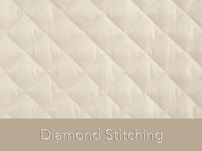 Covermates Keepsakes - Quilted Divider Set - Set of 4 - Scratch & Breakage Protection - Stain Resistant - Machine Washable - China Storage, Cream