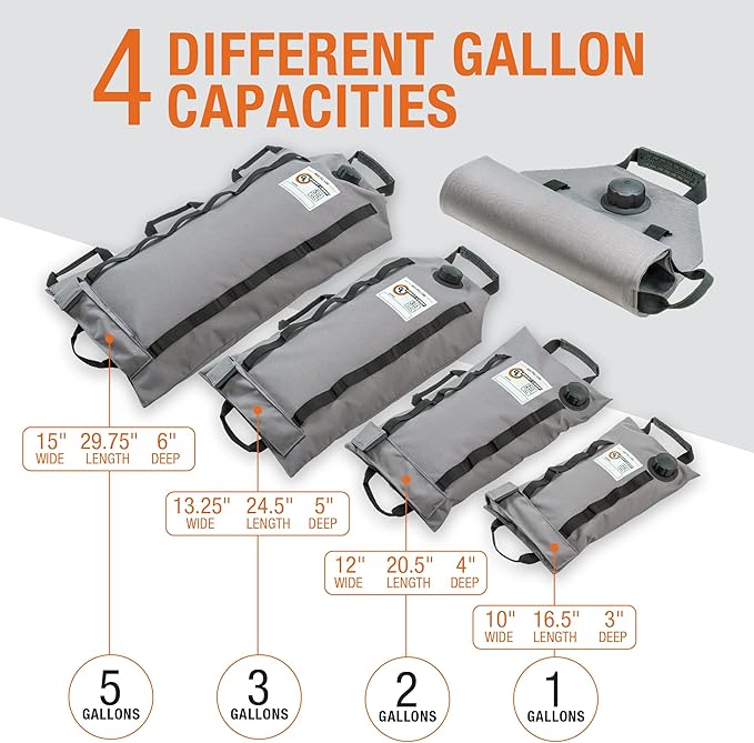 Giant Loop Armadillo Bag, Utility Bladder for Safe Transport and Storage of Powersports and Automotive Fluids, for Motorcycles, UTVs and ATVs, 2-Gallon