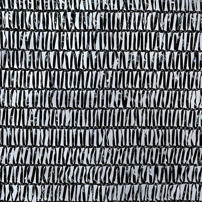 Agfabric 50% Sunblock 10??X 16??Shade Cloth with Grommets for Garden Patio, Black