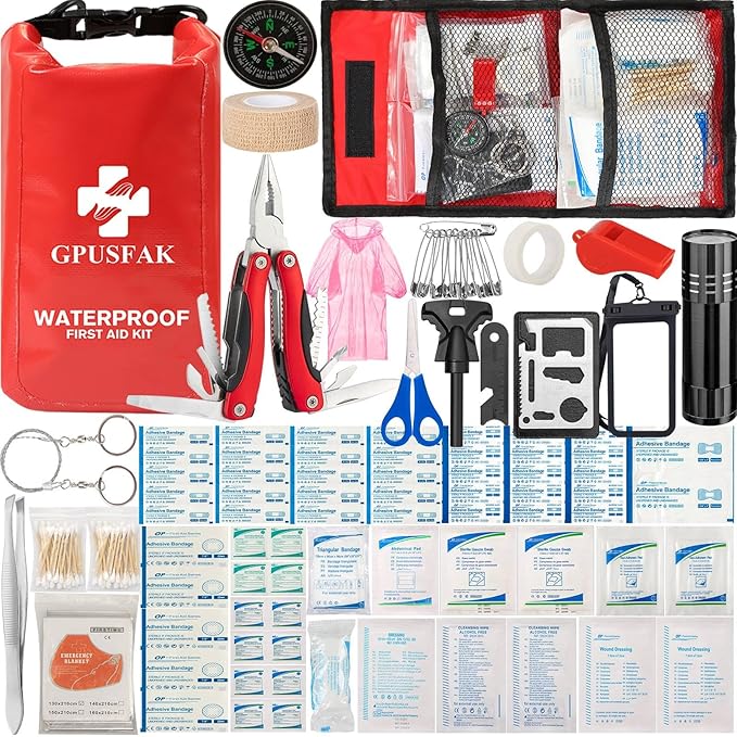 Boat Emergency Kit 2-in-1 Waterproof First Aid Kit