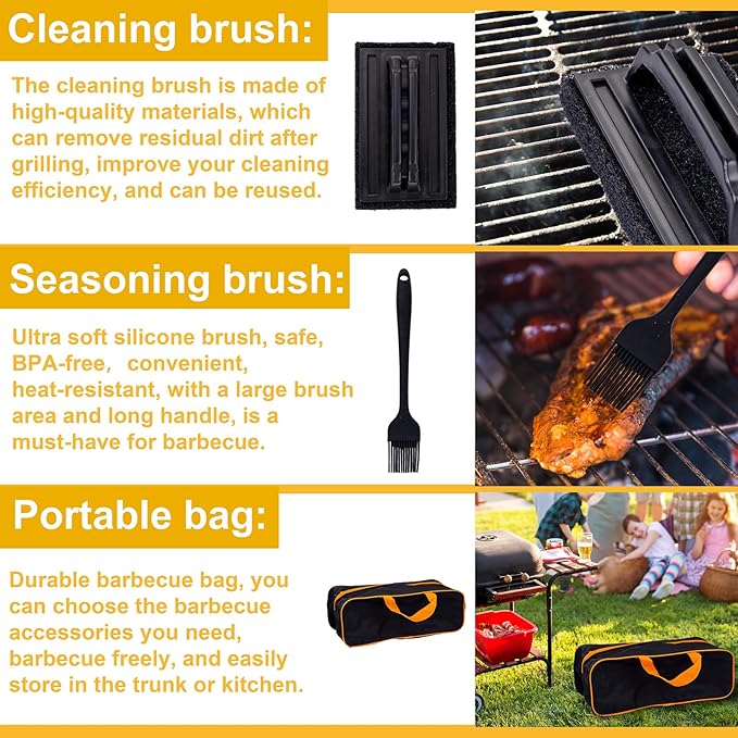 Supernal 29Pcs Blackstone Griddle Accessories,Men, BBQ Accessories,Blackstone Accessories,Camping Accessories,Men Gifts for Birthday,Flat Top Grill Accessories,Griddle Accessories Kit