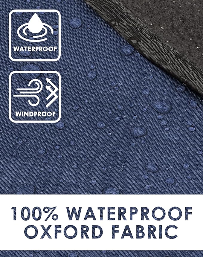 DUKUSEEK Large Waterproof Stadium Blanket for Cold Weather, Soft Warm Fleece Camping Blanket Windproof for Outdoor Sporting Events, Football Games,Navy Blue