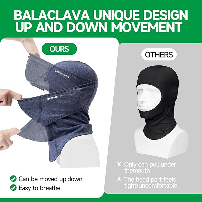 Balaclava Ski Mask Warm Full Face Cover Winter Full Face Mask for Skiing Snowboarding Outdoor Sports