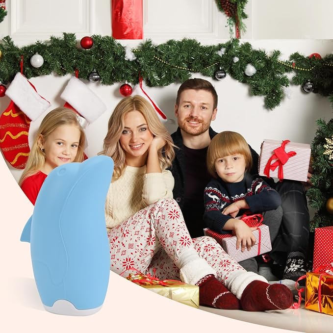 Asltw Dolphin Refrigerator Deodorizer, Refrigerator Odor Eliminator, Fridge Air Freshener, Multi-purpose Odor Eliminator for Home, Cute Gifts, Kitchen Gadgets Cute Kitchen Accessories (Blue)