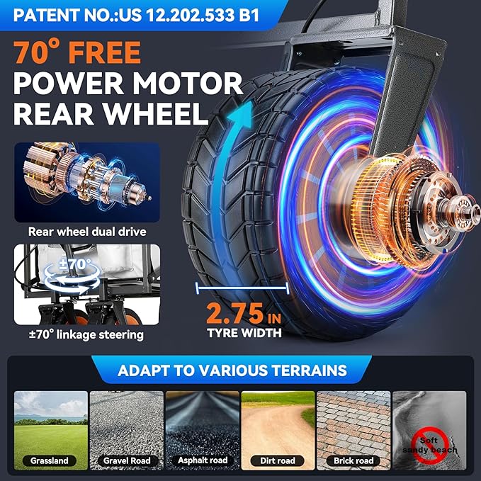 Electric Collapsible Garden Wagon Cart with Wheel,Rolling Foldable Metal Utility Wagon Carts,100w Power and 300lb Capacity, Portable for Camping,Sports,Shopping,Groceries,Laundry (White)