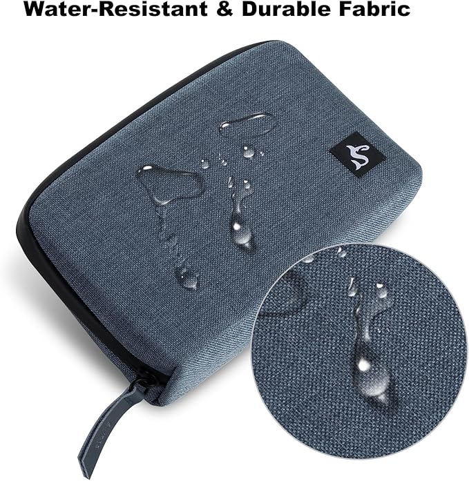 Electronic Organizer Travel Case – Waterproof Cable Bag for Cord, Charger, Hard Disk, Power Bank – Small Tech Storage for Travel, Backpack, Business Trip, Airplane