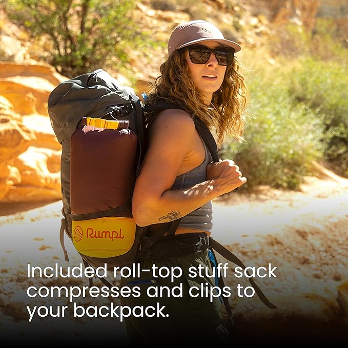 Rumpl Backcountry Puffy Blanket, Ultra-Portable and Lightweight Adventure Blanket, 1-Person (52x75 inches), Moraine Mist