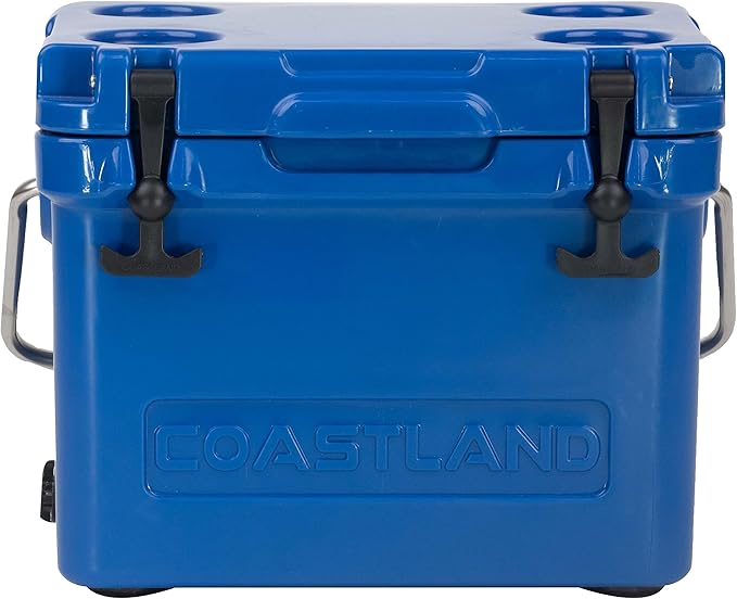 Coastland Bay Series Cooler Premium Everyday Use Insulated Rotomolded Cooler, Small Ice Chest for Tight Spaces, Soccer Games, & Tailgates