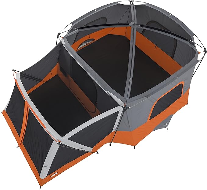 CORE Tent for Family Camping | 10 Person / 11 Person / 12 Person Large Multi Room Cabin Tents for Car Camping & Outdoor Adventures