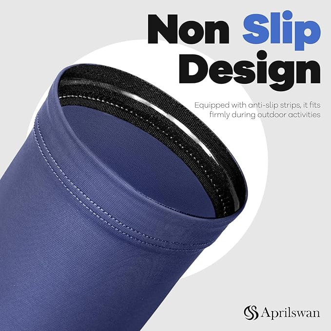 Arm Sleeves, UV Sun Protection Sports Non Slip Compression Cover for Men/Women