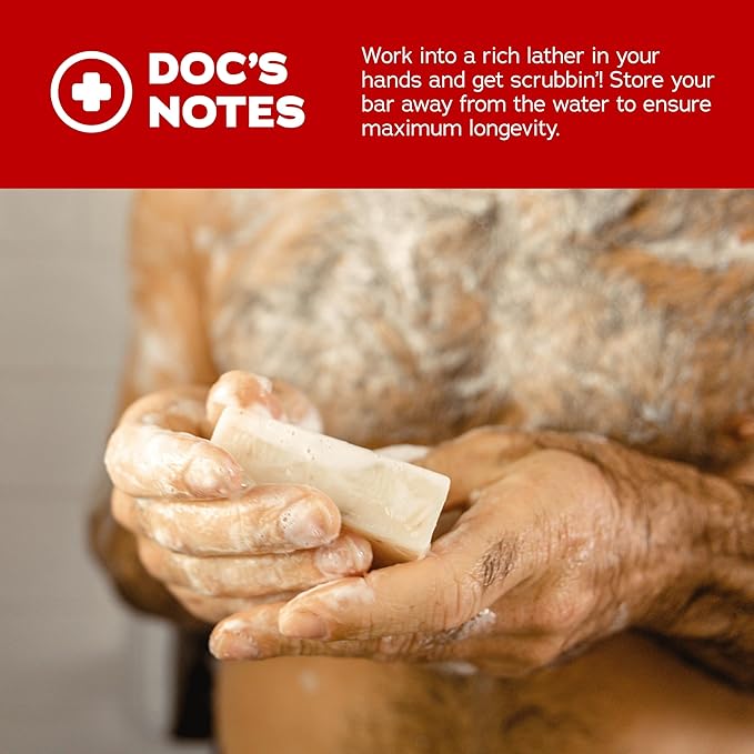 Dr. Squatch Natural Bar Soap for Men - Cold Process Soap with No Harsh Chemicals - Sandalwood Summit (5 oz, 3-Pack)